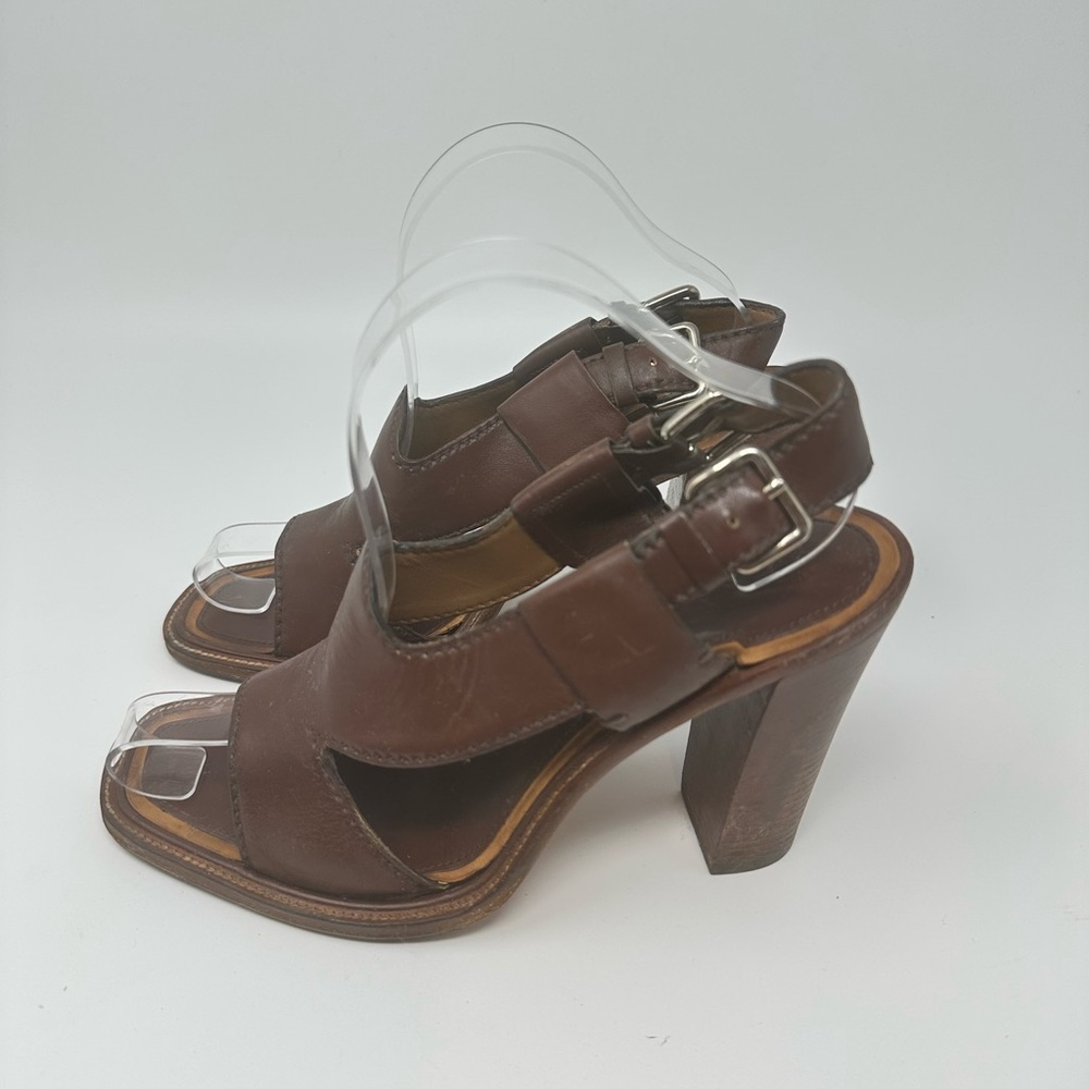 PRADA Pumps Sandals Brown Women's EU 38/US8 - Picture 4 of 16